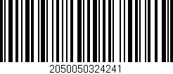 Código de barras (EAN, GTIN, SKU, ISBN): '2050050324241'