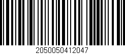 Código de barras (EAN, GTIN, SKU, ISBN): '2050050412047'