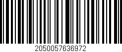 Código de barras (EAN, GTIN, SKU, ISBN): '2050057636972'