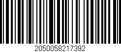 Código de barras (EAN, GTIN, SKU, ISBN): '2050058217392'