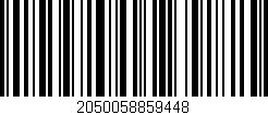 Código de barras (EAN, GTIN, SKU, ISBN): '2050058859448'