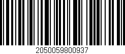 Código de barras (EAN, GTIN, SKU, ISBN): '2050059800937'