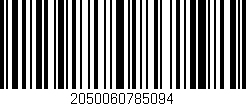 Código de barras (EAN, GTIN, SKU, ISBN): '2050060785094'