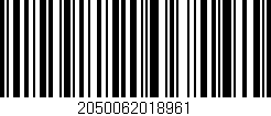 Código de barras (EAN, GTIN, SKU, ISBN): '2050062018961'