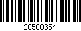 Código de barras (EAN, GTIN, SKU, ISBN): '20500654'