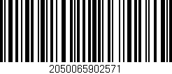 Código de barras (EAN, GTIN, SKU, ISBN): '2050065902571'