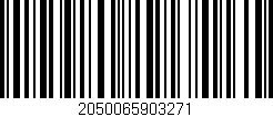 Código de barras (EAN, GTIN, SKU, ISBN): '2050065903271'