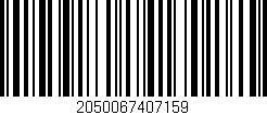 Código de barras (EAN, GTIN, SKU, ISBN): '2050067407159'