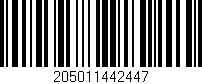 Código de barras (EAN, GTIN, SKU, ISBN): '205011442447'