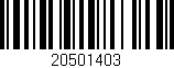 Código de barras (EAN, GTIN, SKU, ISBN): '20501403'