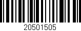 Código de barras (EAN, GTIN, SKU, ISBN): '20501505'