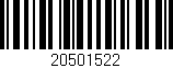 Código de barras (EAN, GTIN, SKU, ISBN): '20501522'