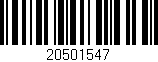Código de barras (EAN, GTIN, SKU, ISBN): '20501547'