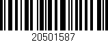 Código de barras (EAN, GTIN, SKU, ISBN): '20501587'