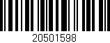 Código de barras (EAN, GTIN, SKU, ISBN): '20501598'