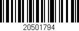 Código de barras (EAN, GTIN, SKU, ISBN): '20501794'