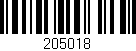 Código de barras (EAN, GTIN, SKU, ISBN): '205018'