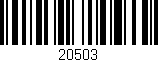 Código de barras (EAN, GTIN, SKU, ISBN): '20503'