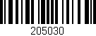 Código de barras (EAN, GTIN, SKU, ISBN): '205030'