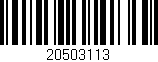 Código de barras (EAN, GTIN, SKU, ISBN): '20503113'