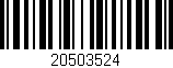 Código de barras (EAN, GTIN, SKU, ISBN): '20503524'