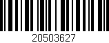 Código de barras (EAN, GTIN, SKU, ISBN): '20503627'