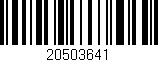 Código de barras (EAN, GTIN, SKU, ISBN): '20503641'