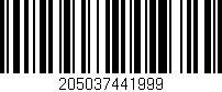 Código de barras (EAN, GTIN, SKU, ISBN): '205037441999'