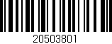 Código de barras (EAN, GTIN, SKU, ISBN): '20503801'