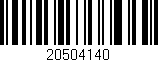 Código de barras (EAN, GTIN, SKU, ISBN): '20504140'