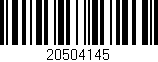 Código de barras (EAN, GTIN, SKU, ISBN): '20504145'