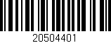 Código de barras (EAN, GTIN, SKU, ISBN): '20504401'