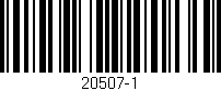 Código de barras (EAN, GTIN, SKU, ISBN): '20507-1'