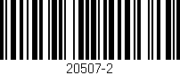 Código de barras (EAN, GTIN, SKU, ISBN): '20507-2'