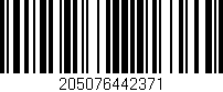 Código de barras (EAN, GTIN, SKU, ISBN): '205076442371'