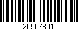 Código de barras (EAN, GTIN, SKU, ISBN): '20507801'