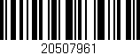 Código de barras (EAN, GTIN, SKU, ISBN): '20507961'
