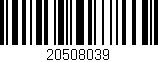 Código de barras (EAN, GTIN, SKU, ISBN): '20508039'
