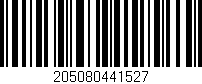 Código de barras (EAN, GTIN, SKU, ISBN): '205080441527'