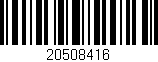 Código de barras (EAN, GTIN, SKU, ISBN): '20508416'