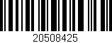 Código de barras (EAN, GTIN, SKU, ISBN): '20508425'