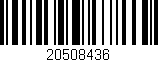 Código de barras (EAN, GTIN, SKU, ISBN): '20508436'