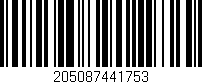 Código de barras (EAN, GTIN, SKU, ISBN): '205087441753'