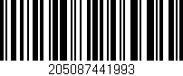 Código de barras (EAN, GTIN, SKU, ISBN): '205087441993'