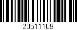 Código de barras (EAN, GTIN, SKU, ISBN): '20511109'