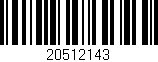 Código de barras (EAN, GTIN, SKU, ISBN): '20512143'