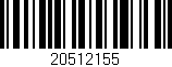 Código de barras (EAN, GTIN, SKU, ISBN): '20512155'