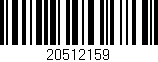 Código de barras (EAN, GTIN, SKU, ISBN): '20512159'