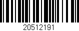 Código de barras (EAN, GTIN, SKU, ISBN): '20512191'