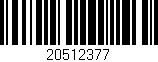 Código de barras (EAN, GTIN, SKU, ISBN): '20512377'